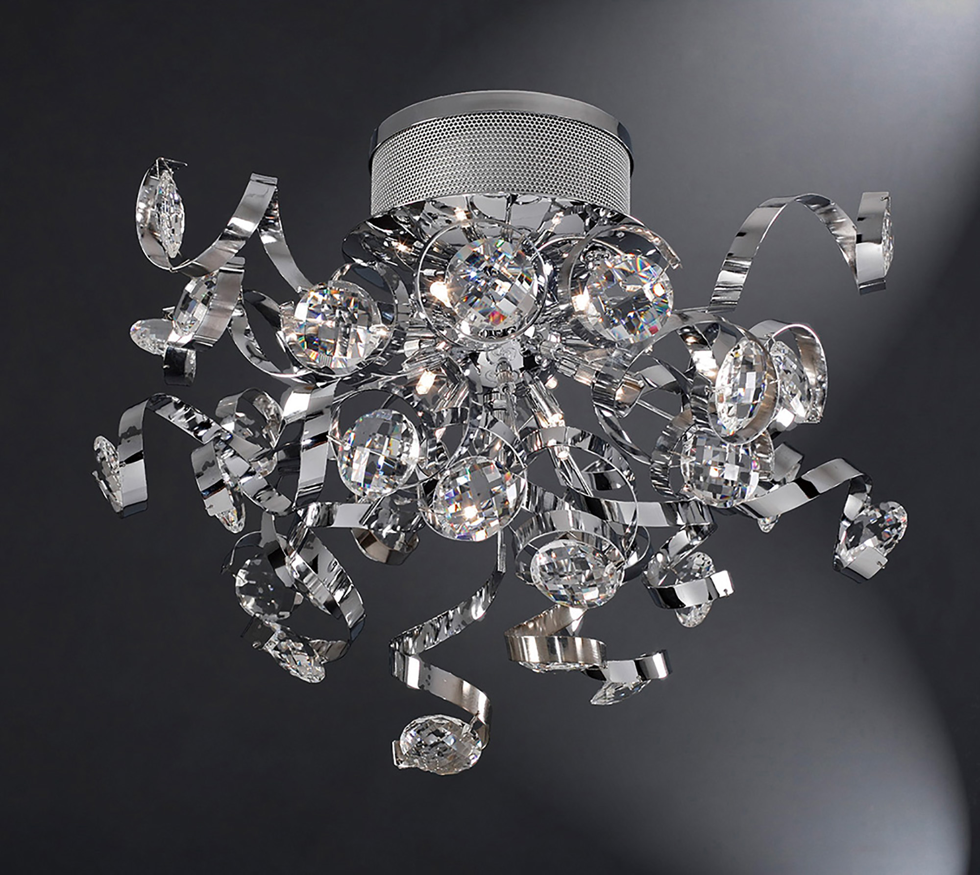 Kurlz Crystal Ceiling Lights Diyas Flush Crystal Fittings